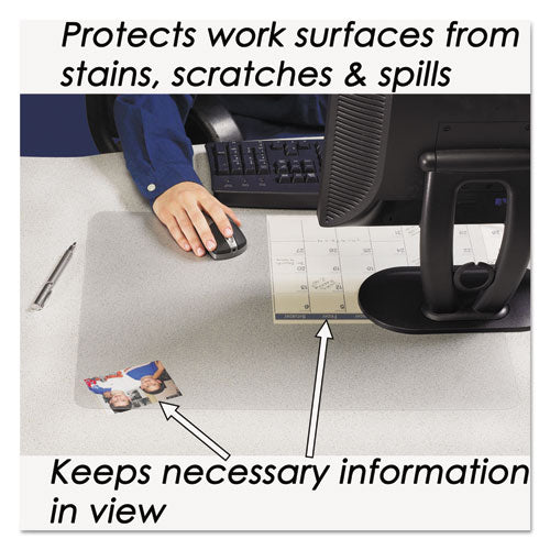 Artistic® wholesale. Krystalview Desk Pad With Antimicrobial Protection, 36 X 20, Clear. HSD Wholesale: Janitorial Supplies, Breakroom Supplies, Office Supplies.