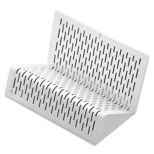Artistic® wholesale. Urban Collection Punched Metal Business Card Holder, Holds 50 2 X 3 1-2, White. HSD Wholesale: Janitorial Supplies, Breakroom Supplies, Office Supplies.