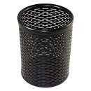 Artistic® wholesale. Urban Collection Punched Metal Pencil Cup, 3 1-2 X 4 1-2, Black. HSD Wholesale: Janitorial Supplies, Breakroom Supplies, Office Supplies.