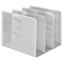 Artistic® wholesale. Urban Collection Punched Metal File Sorter, 3 Sections, Letter Size Files, 8" X 8" X 7.25", White. HSD Wholesale: Janitorial Supplies, Breakroom Supplies, Office Supplies.
