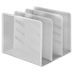 Artistic® wholesale. Urban Collection Punched Metal File Sorter, 3 Sections, Letter Size Files, 8" X 8" X 7.25", White. HSD Wholesale: Janitorial Supplies, Breakroom Supplies, Office Supplies.