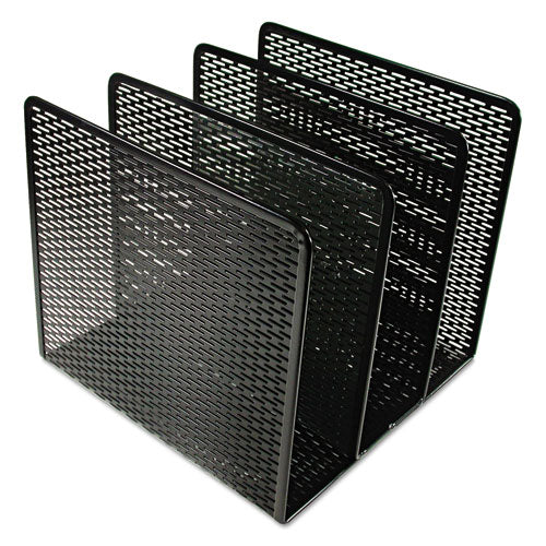 Artistic® wholesale. Urban Collection Punched Metal File Sorter, 3 Sections, Letter Size Files, 8" X 8" X 7.25", Black. HSD Wholesale: Janitorial Supplies, Breakroom Supplies, Office Supplies.