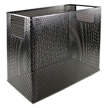 Load image into Gallery viewer, Artistic® wholesale. Urban Collection Punched Metal Desktop File, 1 Section, Letter To Legal Size Files, 13&quot; X 5.75&quot; X 10.75&quot;, Black. HSD Wholesale: Janitorial Supplies, Breakroom Supplies, Office Supplies.