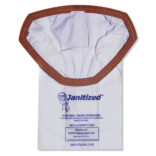 Janitized® wholesale. Vacuum Filter Bags Designed To Fit Proteam Super Coach Pro 6-gofree Pro, 100-ct. HSD Wholesale: Janitorial Supplies, Breakroom Supplies, Office Supplies.