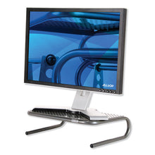 Load image into Gallery viewer, Allsop® wholesale. Metal Art Jr. Monitor Stand, 14.75&quot; X 11&quot; X 4.25&quot;, Black, Supports 40 Lbs. HSD Wholesale: Janitorial Supplies, Breakroom Supplies, Office Supplies.