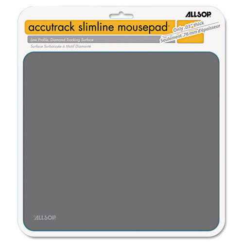 Allsop® wholesale. Accutrack Slimline Mouse Pad, Graphite, 8 3-4" X 8". HSD Wholesale: Janitorial Supplies, Breakroom Supplies, Office Supplies.
