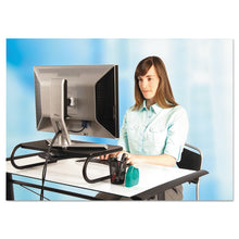 Load image into Gallery viewer, Allsop® wholesale. Metal Art Monitor Stand, 19&quot; X 12.5&quot; X 5.25&quot;, Black, Supports 30 Lbs. HSD Wholesale: Janitorial Supplies, Breakroom Supplies, Office Supplies.