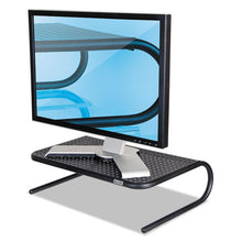 Load image into Gallery viewer, Allsop® wholesale. Metal Art Monitor Stand, 19&quot; X 12.5&quot; X 5.25&quot;, Black, Supports 30 Lbs. HSD Wholesale: Janitorial Supplies, Breakroom Supplies, Office Supplies.