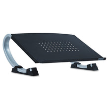 Load image into Gallery viewer, Allsop® wholesale. Redmond Adjustable Curve Notebook Stand, 15&quot; X 11.5&quot; X 6&quot;, Black-silver, Supports 40 Lbs. HSD Wholesale: Janitorial Supplies, Breakroom Supplies, Office Supplies.