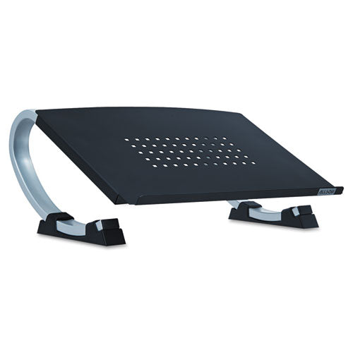 Allsop® wholesale. Redmond Adjustable Curve Notebook Stand, 15" X 11.5" X 6", Black-silver, Supports 40 Lbs. HSD Wholesale: Janitorial Supplies, Breakroom Supplies, Office Supplies.