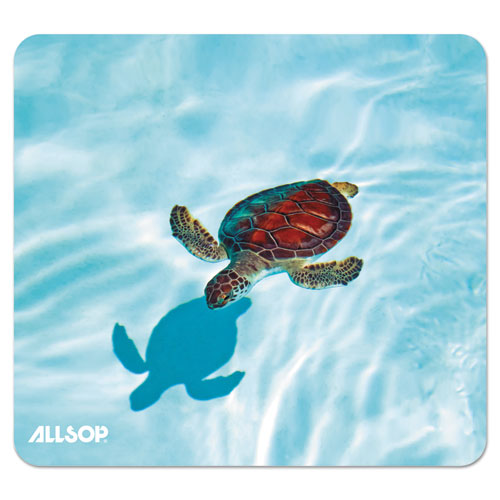Allsop® wholesale. Naturesmart Mouse Pad, Turtle Design, 8 1-2 X 8 X 1-10. HSD Wholesale: Janitorial Supplies, Breakroom Supplies, Office Supplies.