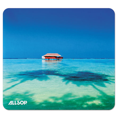 Allsop® wholesale. Naturesmart Mouse Pad, Tropical Maldives, 8 1-2 X 8 X 1-10. HSD Wholesale: Janitorial Supplies, Breakroom Supplies, Office Supplies.