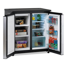 Load image into Gallery viewer, Avanti wholesale. AVANTI 5.5 Cf Side By Side Refrigerator-freezer, Black-stainless Steel. HSD Wholesale: Janitorial Supplies, Breakroom Supplies, Office Supplies.