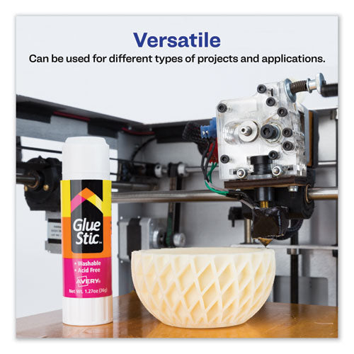Avery® wholesale. AVERY Permanent Glue Stic, 1.27 Oz, Applies White, Dries Clear. HSD Wholesale: Janitorial Supplies, Breakroom Supplies, Office Supplies.