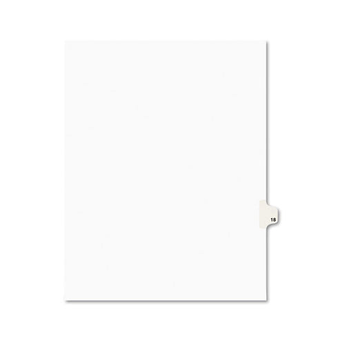 Avery® wholesale. AVERY Preprinted Legal Exhibit Side Tab Index Dividers, Avery Style, 10-tab, 18, 11 X 8.5, White, 25-pack, (1018). HSD Wholesale: Janitorial Supplies, Breakroom Supplies, Office Supplies.