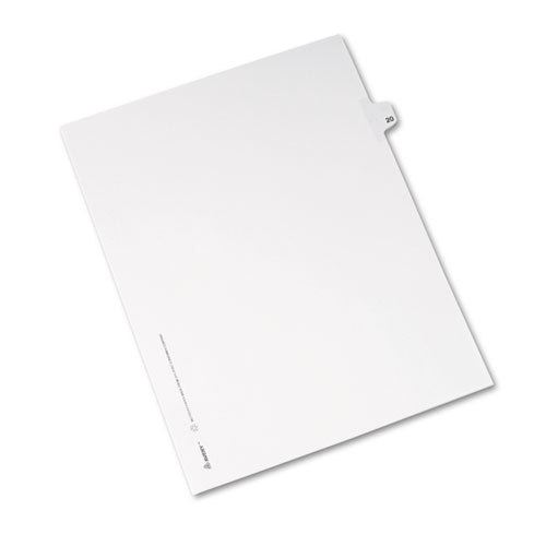 Avery® wholesale. AVERY Preprinted Legal Exhibit Side Tab Index Dividers, Avery Style, 10-tab, 20, 11 X 8.5, White, 25-pack, (1020). HSD Wholesale: Janitorial Supplies, Breakroom Supplies, Office Supplies.