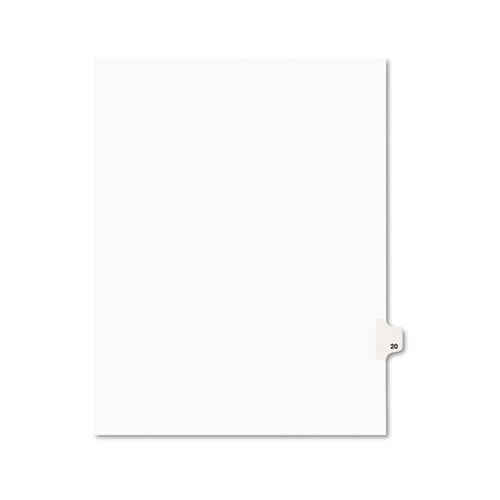 Avery® wholesale. AVERY Preprinted Legal Exhibit Side Tab Index Dividers, Avery Style, 10-tab, 20, 11 X 8.5, White, 25-pack, (1020). HSD Wholesale: Janitorial Supplies, Breakroom Supplies, Office Supplies.