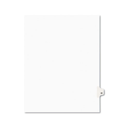 Avery® wholesale. AVERY Preprinted Legal Exhibit Side Tab Index Dividers, Avery Style, 10-tab, 21, 11 X 8.5, White, 25-pack, (1021). HSD Wholesale: Janitorial Supplies, Breakroom Supplies, Office Supplies.