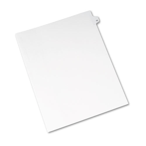 Avery® wholesale. AVERY Preprinted Legal Exhibit Side Tab Index Dividers, Avery Style, 10-tab, 52, 11 X 8.5, White, 25-pack, (1052). HSD Wholesale: Janitorial Supplies, Breakroom Supplies, Office Supplies.