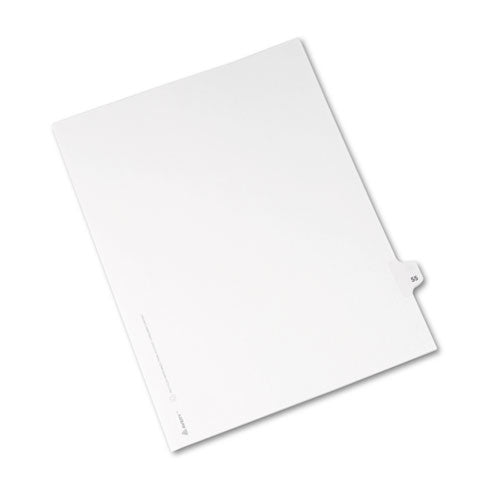 Avery® wholesale. AVERY Preprinted Legal Exhibit Side Tab Index Dividers, Avery Style, 10-tab, 55, 11 X 8.5, White, 25-pack, (1055). HSD Wholesale: Janitorial Supplies, Breakroom Supplies, Office Supplies.