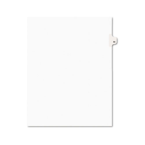 Avery® wholesale. AVERY Preprinted Legal Exhibit Side Tab Index Dividers, Avery Style, 10-tab, 55, 11 X 8.5, White, 25-pack, (1055). HSD Wholesale: Janitorial Supplies, Breakroom Supplies, Office Supplies.