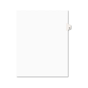 Avery® wholesale. AVERY Preprinted Legal Exhibit Side Tab Index Dividers, Avery Style, 10-tab, 56, 11 X 8.5, White, 25-pack, (1056). HSD Wholesale: Janitorial Supplies, Breakroom Supplies, Office Supplies.