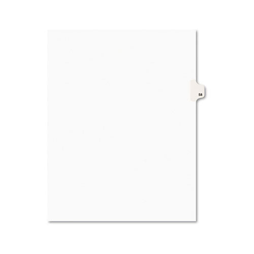 Avery® wholesale. AVERY Preprinted Legal Exhibit Side Tab Index Dividers, Avery Style, 10-tab, 58, 11 X 8.5, White, 25-pack, (1058). HSD Wholesale: Janitorial Supplies, Breakroom Supplies, Office Supplies.