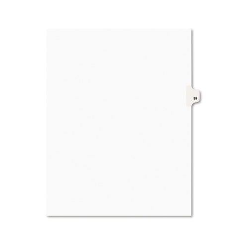 Avery® wholesale. AVERY Preprinted Legal Exhibit Side Tab Index Dividers, Avery Style, 10-tab, 59, 11 X 8.5, White, 25-pack, (1059). HSD Wholesale: Janitorial Supplies, Breakroom Supplies, Office Supplies.