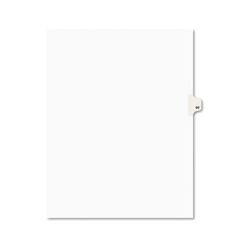 Avery® wholesale. AVERY Preprinted Legal Exhibit Side Tab Index Dividers, Avery Style, 10-tab, 60, 11 X 8.5, White, 25-pack, (1060). HSD Wholesale: Janitorial Supplies, Breakroom Supplies, Office Supplies.