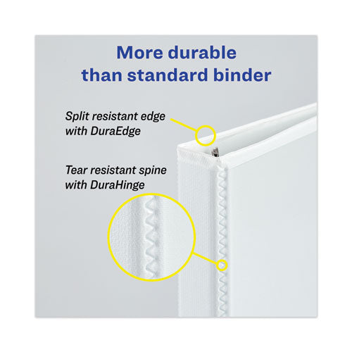 Avery® wholesale. AVERY Heavy-duty View Binder With Durahinge, One Touch Ezd Rings And Extra-wide Cover, 3 Ring, 2" Capacity, 11 X 8.5, White, (1320). HSD Wholesale: Janitorial Supplies, Breakroom Supplies, Office Supplies.
