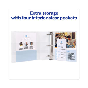 Avery® wholesale. AVERY Heavy-duty View Binder With Durahinge, One Touch Ezd Rings And Extra-wide Cover, 3 Ring, 3" Capacity, 11 X 8.5, White, (1321). HSD Wholesale: Janitorial Supplies, Breakroom Supplies, Office Supplies.