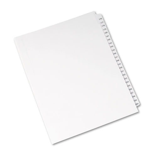Avery® wholesale. AVERY Preprinted Legal Exhibit Side Tab Index Dividers, Avery Style, 25-tab, 176 To 200, 11 X 8.5, White, 1 Set, (1337). HSD Wholesale: Janitorial Supplies, Breakroom Supplies, Office Supplies.