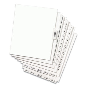 Avery® wholesale. Avery-style Preprinted Legal Side Tab Divider, Exhibit B, Letter, White, 25-pack, (1372). HSD Wholesale: Janitorial Supplies, Breakroom Supplies, Office Supplies.