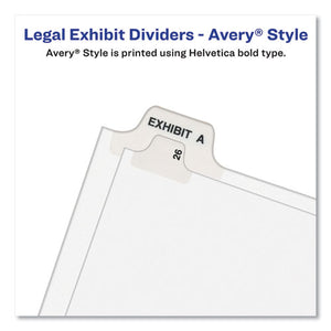 Avery® wholesale. Avery-style Preprinted Legal Side Tab Divider, Exhibit B, Letter, White, 25-pack, (1372). HSD Wholesale: Janitorial Supplies, Breakroom Supplies, Office Supplies.