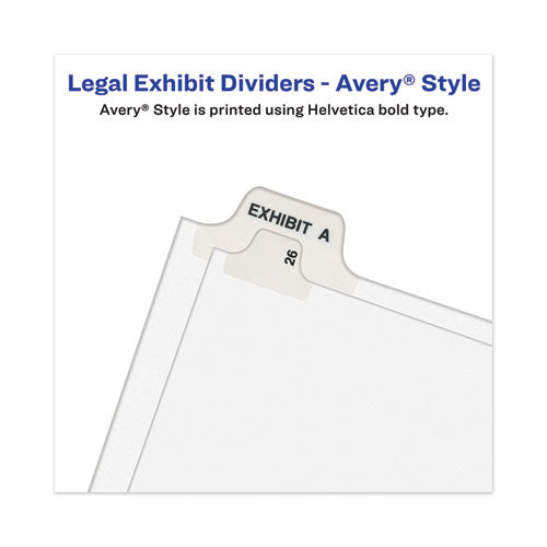 Avery® wholesale. Avery-style Preprinted Legal Side Tab Divider, Exhibit C, Letter, White, 25-pack, (1373). HSD Wholesale: Janitorial Supplies, Breakroom Supplies, Office Supplies.