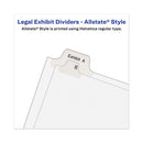 Avery® wholesale. Avery-style Preprinted Legal Side Tab Divider, Exhibit F, Letter, White, 25-pack, (1376). HSD Wholesale: Janitorial Supplies, Breakroom Supplies, Office Supplies.
