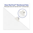 Avery® wholesale. Avery-style Preprinted Legal Side Tab Divider, Exhibit H, Letter, White, 25-pack, (1378). HSD Wholesale: Janitorial Supplies, Breakroom Supplies, Office Supplies.