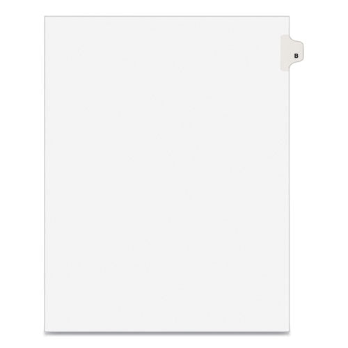 Avery® wholesale. AVERY Preprinted Legal Exhibit Side Tab Index Dividers, Avery Style, 26-tab, B, 11 X 8.5, White, 25-pack, (1402). HSD Wholesale: Janitorial Supplies, Breakroom Supplies, Office Supplies.