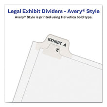 Load image into Gallery viewer, Avery® wholesale. AVERY Preprinted Legal Exhibit Side Tab Index Dividers, Avery Style, 26-tab, D, 11 X 8.5, White, 25-pack, (1404). HSD Wholesale: Janitorial Supplies, Breakroom Supplies, Office Supplies.