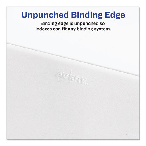 Avery® wholesale. AVERY Preprinted Legal Exhibit Side Tab Index Dividers, Avery Style, 26-tab, E, 11 X 8.5, White, 25-pack, (1405). HSD Wholesale: Janitorial Supplies, Breakroom Supplies, Office Supplies.