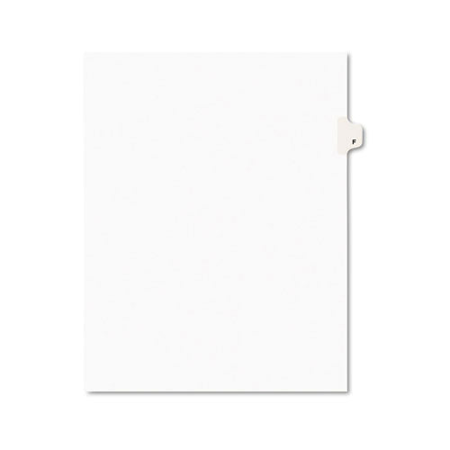 Avery® wholesale. AVERY Preprinted Legal Exhibit Side Tab Index Dividers, Avery Style, 26-tab, F, 11 X 8.5, White, 25-pack, (1406). HSD Wholesale: Janitorial Supplies, Breakroom Supplies, Office Supplies.
