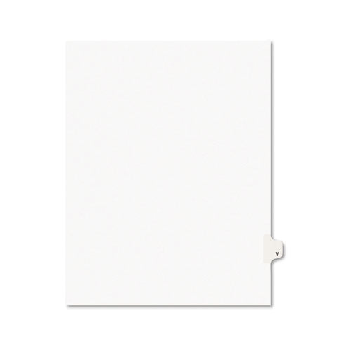 Avery® wholesale. AVERY Preprinted Legal Exhibit Side Tab Index Dividers, Avery Style, 26-tab, V, 11 X 8.5, White, 25-pack, (1422). HSD Wholesale: Janitorial Supplies, Breakroom Supplies, Office Supplies.