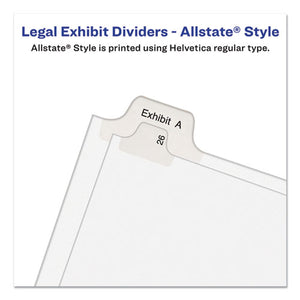 Avery® wholesale. AVERY Preprinted Legal Exhibit Side Tab Index Dividers, Allstate Style, 25-tab, 1 To 25, 11 X 8.5, White, 1 Set, (1701). HSD Wholesale: Janitorial Supplies, Breakroom Supplies, Office Supplies.