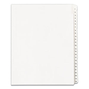 Avery® wholesale. AVERY Preprinted Legal Exhibit Side Tab Index Dividers, Allstate Style, 25-tab, 1 To 25, 11 X 8.5, White, 1 Set, (1701). HSD Wholesale: Janitorial Supplies, Breakroom Supplies, Office Supplies.