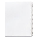 Avery® wholesale. AVERY Preprinted Legal Exhibit Side Tab Index Dividers, Allstate Style, 25-tab, 76 To 100, 11 X 8.5, White, 1 Set, (1704). HSD Wholesale: Janitorial Supplies, Breakroom Supplies, Office Supplies.
