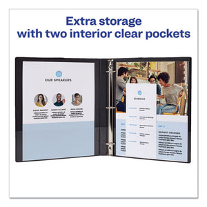 Avery® wholesale. AVERY Economy Non-view Binder With Round Rings, 3 Rings, 1" Capacity, 11 X 8.5, Black, (3301). HSD Wholesale: Janitorial Supplies, Breakroom Supplies, Office Supplies.