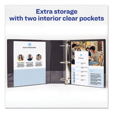 Load image into Gallery viewer, Avery® wholesale. AVERY Economy Non-view Binder With Round Rings, 3 Rings, 1.5&quot; Capacity, 11 X 8.5, Blue, (3400). HSD Wholesale: Janitorial Supplies, Breakroom Supplies, Office Supplies.