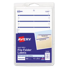 Load image into Gallery viewer, Avery® wholesale. AVERY Printable 4&quot; X 6&quot; - Permanent File Folder Labels, 0.69 X 3.44, White, 7-sheet, 36 Sheets-pack, (5200). HSD Wholesale: Janitorial Supplies, Breakroom Supplies, Office Supplies.