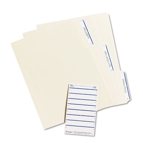 Avery® wholesale. AVERY Printable 4" X 6" - Permanent File Folder Labels, 0.69 X 3.44, White, 7-sheet, 36 Sheets-pack, (5200). HSD Wholesale: Janitorial Supplies, Breakroom Supplies, Office Supplies.