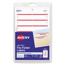 Avery® wholesale. AVERY Printable 4" X 6" - Permanent File Folder Labels, 0.69 X 3.44, White, 7-sheet, 36 Sheets-pack, (5201). HSD Wholesale: Janitorial Supplies, Breakroom Supplies, Office Supplies.